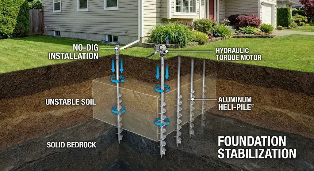 schemat pokazujacy działanie pali heli